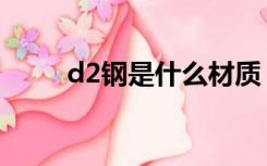 d2钢是什么材质（d2是什么材料）