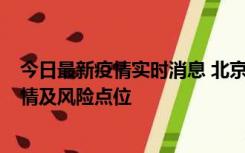 今日最新疫情实时消息 北京昌平区通报1例新增确诊病例详情及风险点位