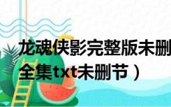 龙魂侠影完整版未删减txt百度云（龙魂侠影全集txt未删节）