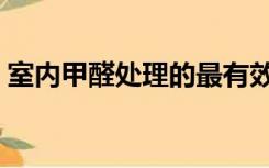 室内甲醛处理的最有效办法（室内甲醛清除）