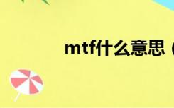 mtf什么意思（mt什么意思）