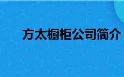 方太橱柜公司简介（方太橱柜怎么样）