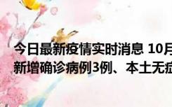 今日最新疫情实时消息 10月13日0时-20时，新疆库尔勒市新增确诊病例3例、本土无症状感染者32例