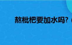 熬枇杷要加水吗?（熬枇杷要加水吗）