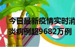 今日最新疫情实时消息 美国累计确诊新冠肺炎病例超9682万例