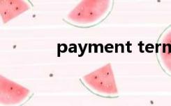 payment terms net 30 days