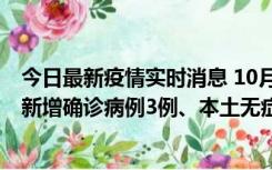 今日最新疫情实时消息 10月13日0时-20时，新疆库尔勒市新增确诊病例3例、本土无症状感染者32例