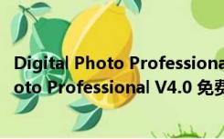 Digital Photo Professional V4.0 免费汉化版（Digital Photo Professional V4.0 免费汉化版功能简介）