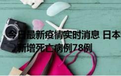 今日最新疫情实时消息 日本新增新冠肺炎确诊病例45690例，新增死亡病例78例