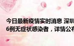 今日最新疫情实时消息 深圳10月22日新增11例确诊病例和6例无症状感染者，详情公布