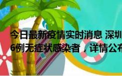 今日最新疫情实时消息 深圳10月22日新增11例确诊病例和6例无症状感染者，详情公布