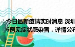 今日最新疫情实时消息 深圳10月22日新增11例确诊病例和6例无症状感染者，详情公布