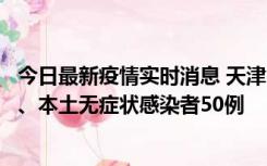 今日最新疫情实时消息 天津10月22日新增本土确诊病例4例、本土无症状感染者50例