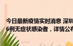 今日最新疫情实时消息 深圳10月22日新增11例确诊病例和6例无症状感染者，详情公布