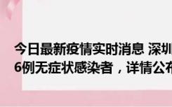 今日最新疫情实时消息 深圳10月22日新增11例确诊病例和6例无症状感染者，详情公布