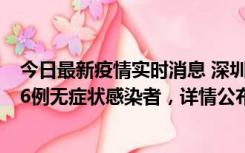 今日最新疫情实时消息 深圳10月22日新增11例确诊病例和6例无症状感染者，详情公布