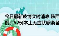 今日最新疫情实时消息 陕西10月22日新增16例本土确诊病例、52例本土无症状感染者