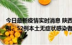 今日最新疫情实时消息 陕西10月22日新增16例本土确诊病例、52例本土无症状感染者
