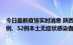 今日最新疫情实时消息 陕西10月22日新增16例本土确诊病例、52例本土无症状感染者