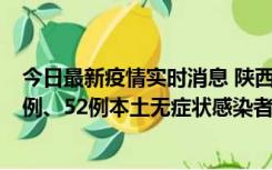 今日最新疫情实时消息 陕西10月22日新增16例本土确诊病例、52例本土无症状感染者