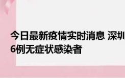 今日最新疫情实时消息 深圳10月31日新增23例确诊病例和6例无症状感染者