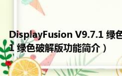 DisplayFusion V9.7.1 绿色破解版（DisplayFusion V9.7.1 绿色破解版功能简介）