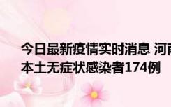 今日最新疫情实时消息 河南昨日新增本土确诊病例16例、本土无症状感染者174例