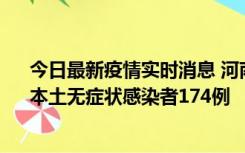 今日最新疫情实时消息 河南昨日新增本土确诊病例16例、本土无症状感染者174例