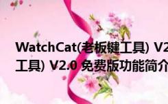 WatchCat(老板键工具) V2.0 免费版（WatchCat(老板键工具) V2.0 免费版功能简介）