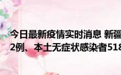 今日最新疫情实时消息 新疆乌鲁木齐市新增本土确诊病例32例、本土无症状感染者518例