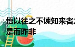 悟以往之不谏知来者之可追实迷途其未远觉今是而昨非