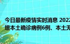 今日最新疫情实时消息 2022年11月8日0时至24时山东省新增本土确诊病例6例、本土无症状感染者64例
