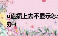 u盘插上去不显示怎么办（u盘读不出来怎么办）