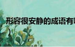 形容很安静的成语有哪些（形容很安静的成语）