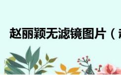 赵丽颖无滤镜图片（赵丽颖图片一件不穿）