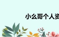 小么哥个人资料（小么哥）