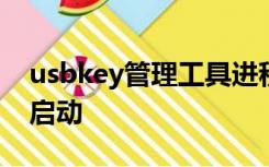 usbkey管理工具进程未启动或未加入开机自启动
