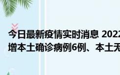 今日最新疫情实时消息 2022年11月8日0时至24时山东省新增本土确诊病例6例、本土无症状感染者64例