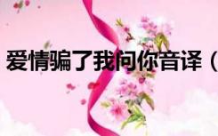 爱情骗了我问你音译（爱情骗子我问你谐音）