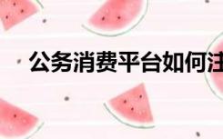 公务消费平台如何注册（公务消费平台）