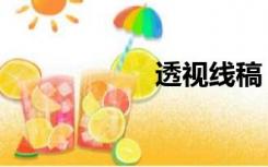 透视线稿（透视线）
