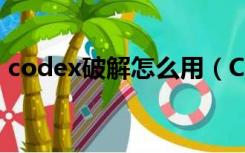 codex破解怎么用（CODEX 补丁怎么使用）