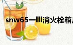 snw65一lll消火栓箱尺寸（消火栓箱尺寸）