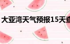 大亚湾天气预报15天查询百度（大亚湾天气）