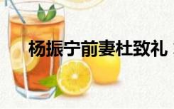 杨振宁前妻杜致礼 翁帆（杨振宁前妻）
