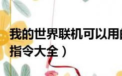 我的世界联机可以用的指令（我的世界联机侠指令大全）