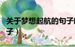 关于梦想起航的句子唯美（关于梦想起航的句子）