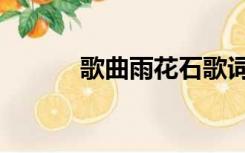 歌曲雨花石歌词（歌曲雨花石）