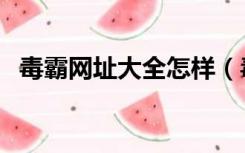 毒霸网址大全怎样（毒霸网址大全老年版）