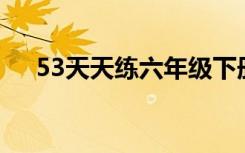 53天天练六年级下册语文人教版电子书